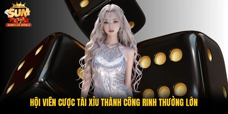 Hội viên cược tài xỉu thành công rinh thưởng lớn